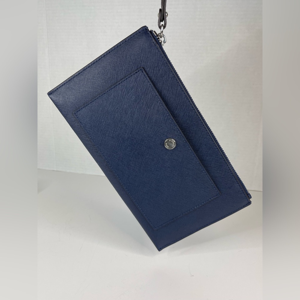 Michael, Michael Kors Dark Blue Wristlet - Picture 11 of 11